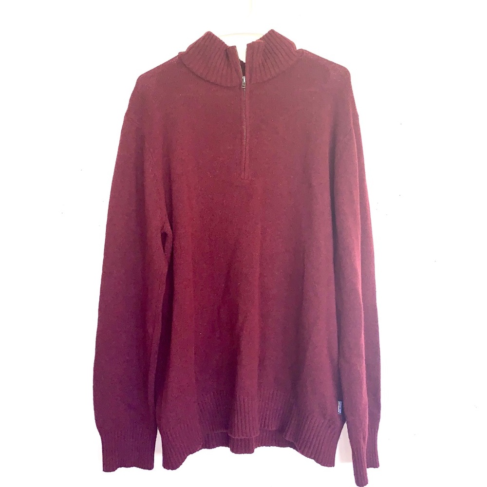 Men’s Patagonia quarter-zip burgundy sweater